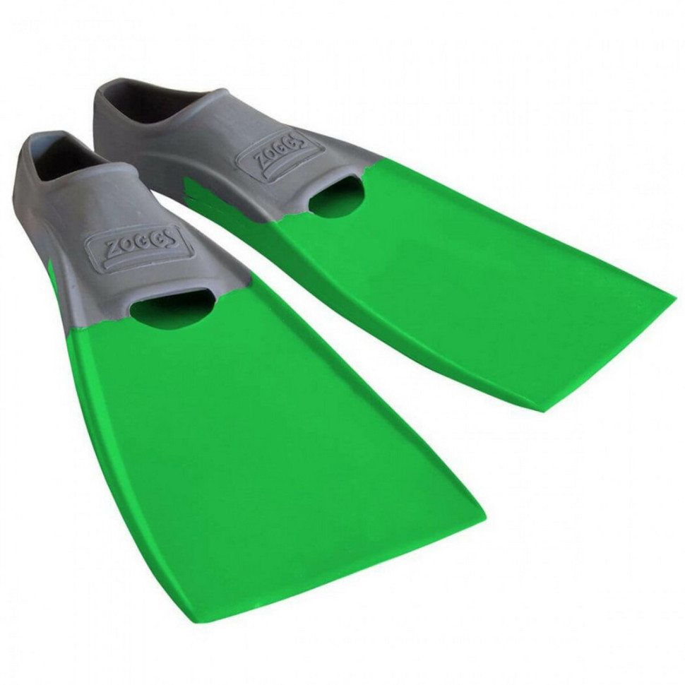Ласты для плавания Long Blade Rubber Zoggs 465213.GYGN.6-7 зеленые 39/40