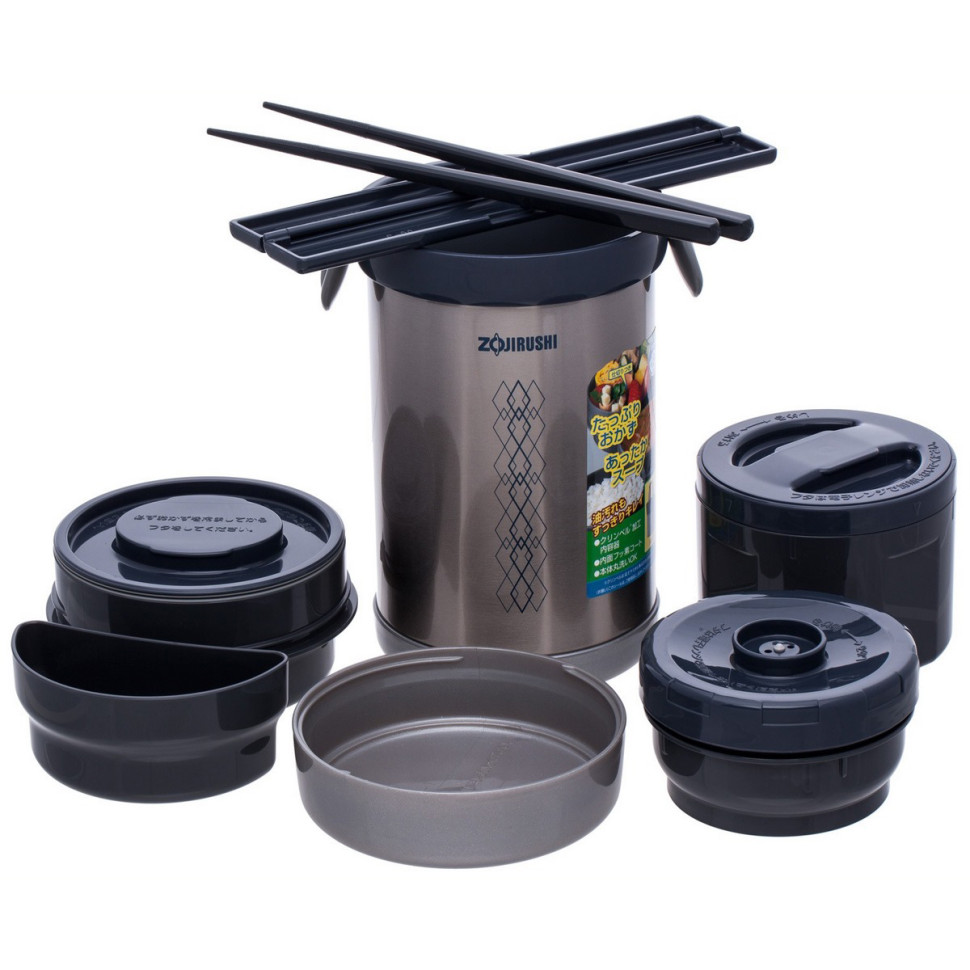 Набір для ланчу Zojirushi SL-NC09ST, сталевий