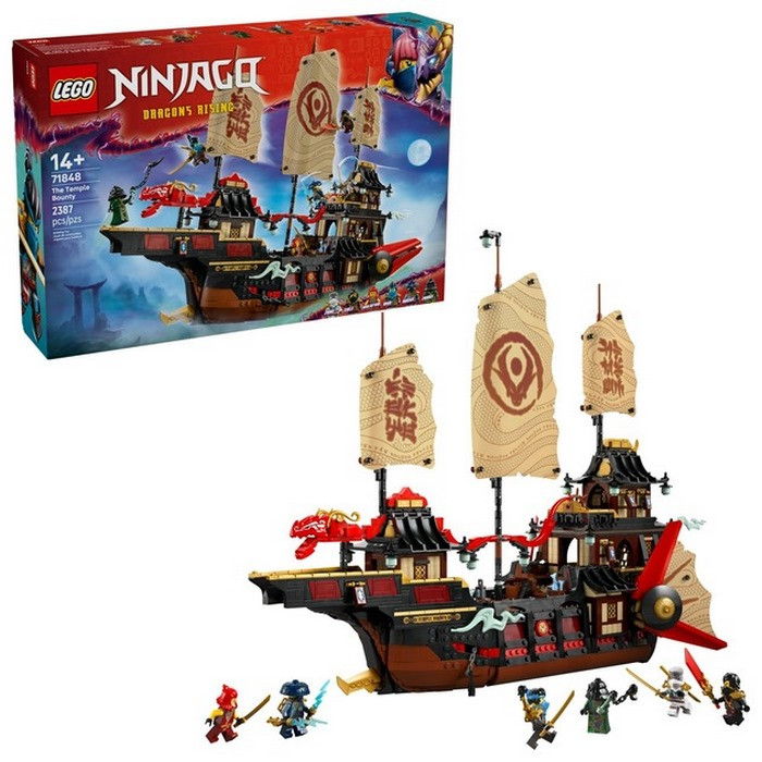 Конструктор Ninjago Щедрість храму LEGO 71848, 2387 деталей