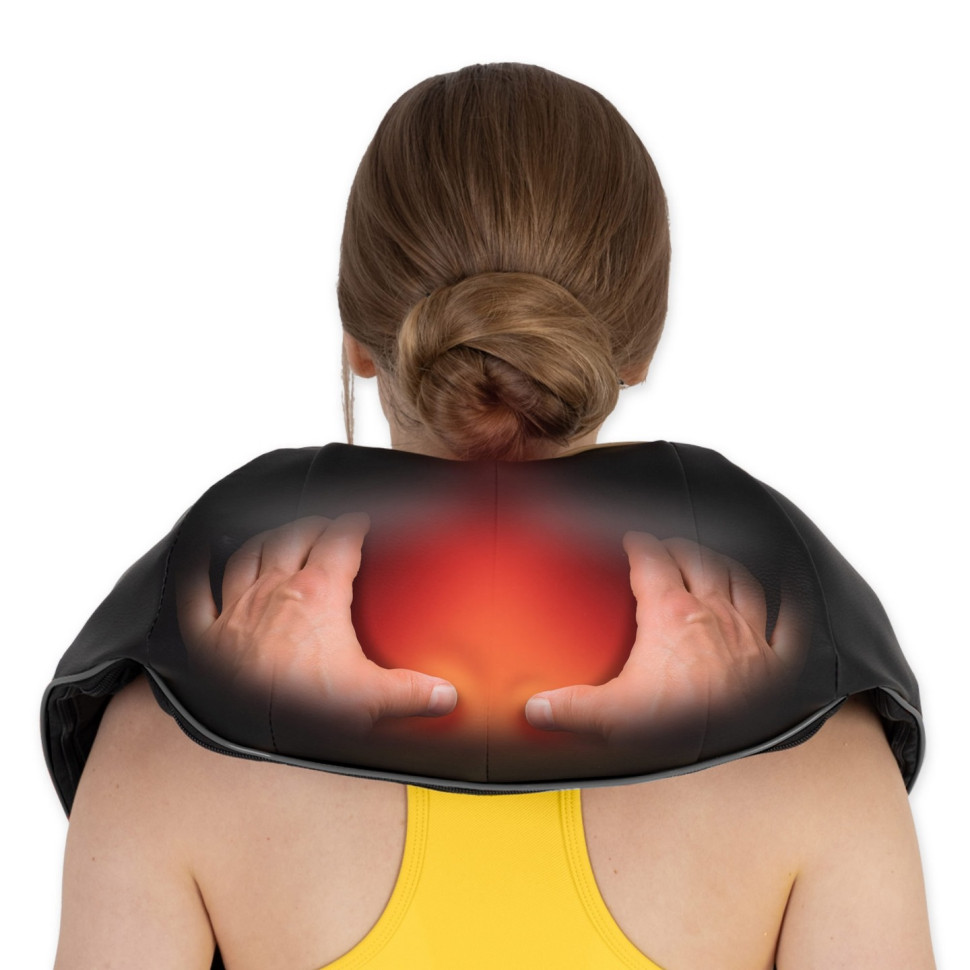 Накидка-масажер Shiatsu Pro+ 4FIZJO P-5907739319067 для шиї та спини, Black/Grey