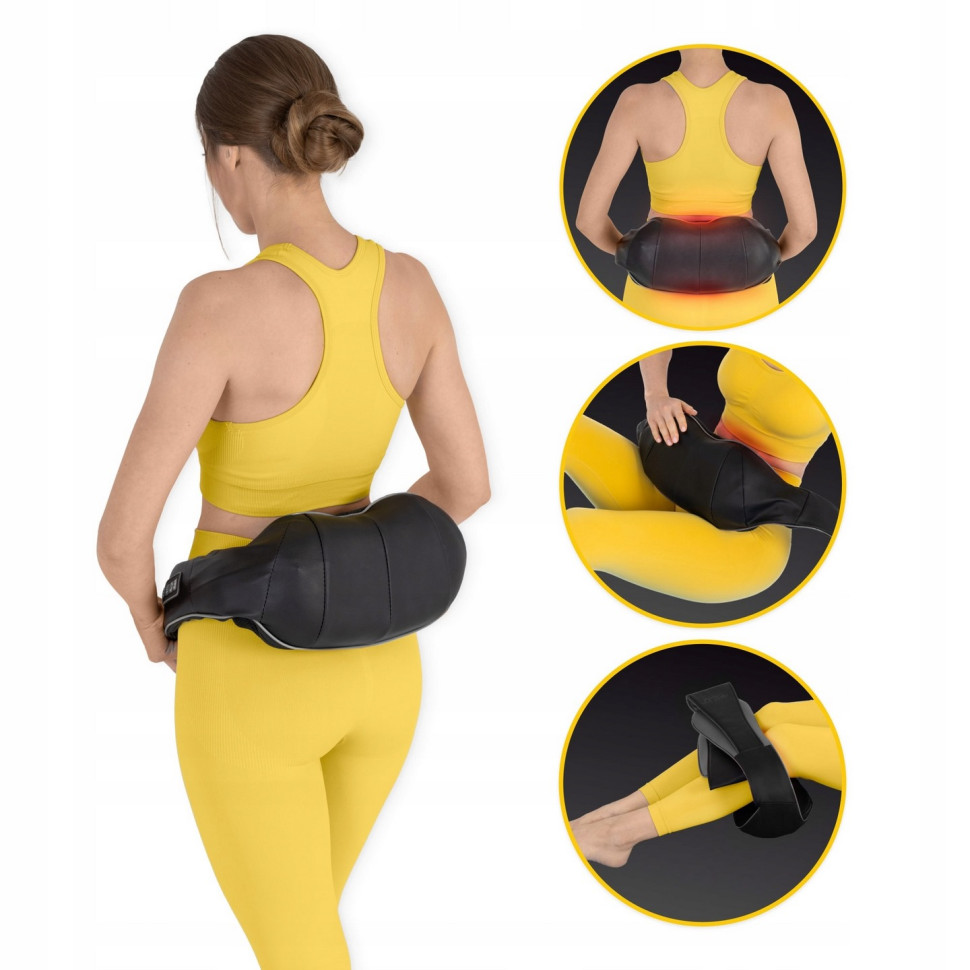 Накидка-масажер Shiatsu Pro+ 4FIZJO P-5907739319067 для шиї та спини, Black/Grey
