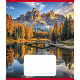 Тетрадь ученическая "Красота природы" Leader 012-500301K-5 в клетку, 12 листов (959050)