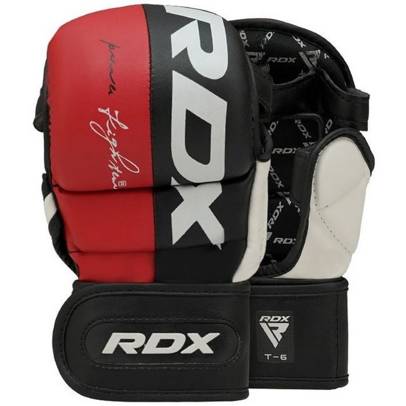 Рукавиці для ММА T6 Plus Rex RDX Inc Limited GGR-T6R-S+ Red, S (капа в комплекті)