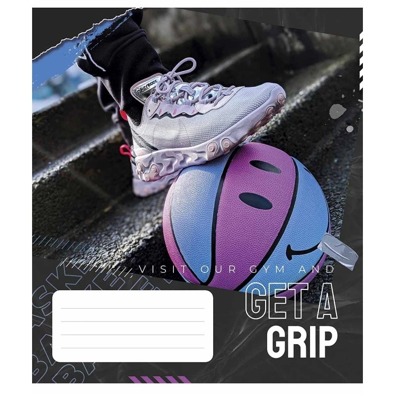 Тетрадь общая «Get a grip» Школярик 048-3304L-4 в линию, 48 листов