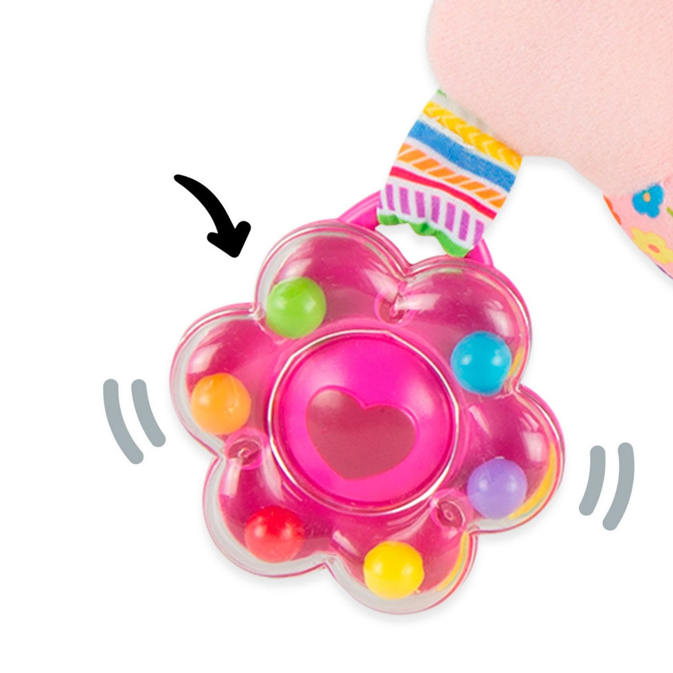 М'яка іграшка-підвіска Лялька Емілі  Lamaze L27026 з брязкальцем 