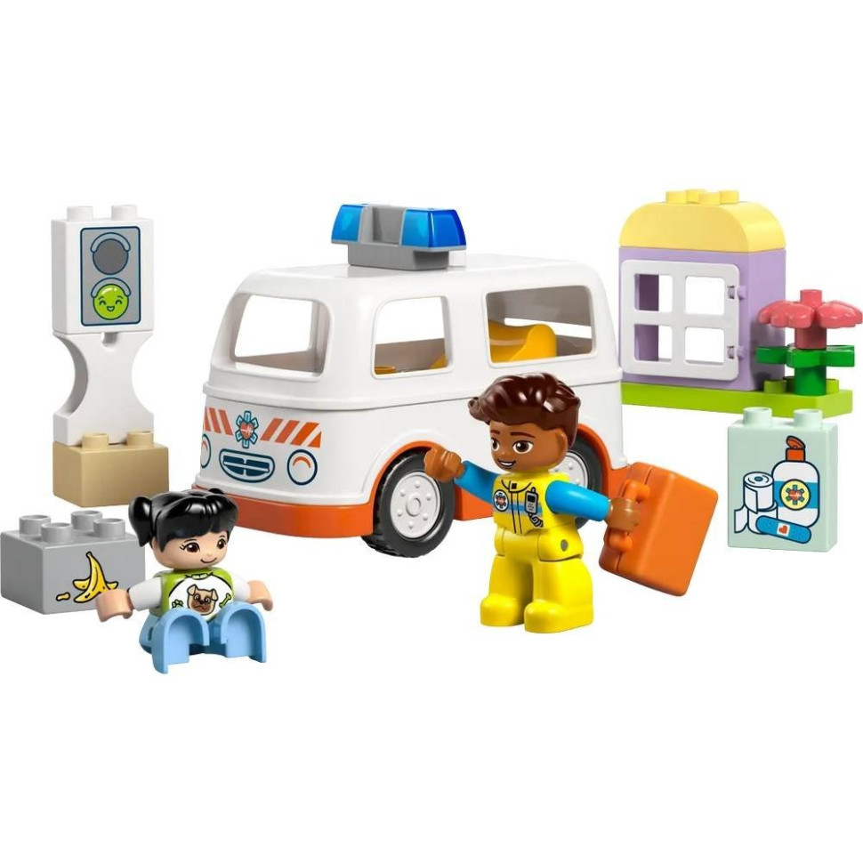 Конструктор Швидка допомога та водій LEGO 10447, 19 деталей