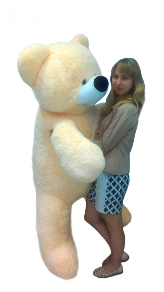 Мягкая игрушка Alina Toys большой мишка Бублик 180 см персиковый 5784712ALN