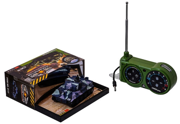 Танк микро на радиоуправлении 1:72 Tiger со звуком