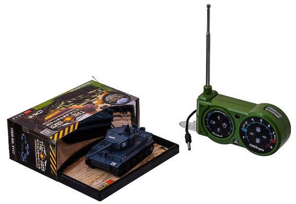 Танк микро на радиоуправлении 1:72 Tiger со звуком