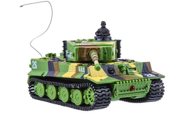 Танк микро на радиоуправлении 1:72 Tiger со звуком