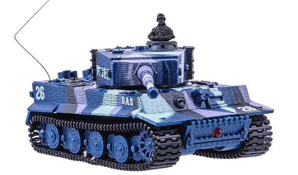 Танк микро на радиоуправлении 1:72 Tiger со звуком