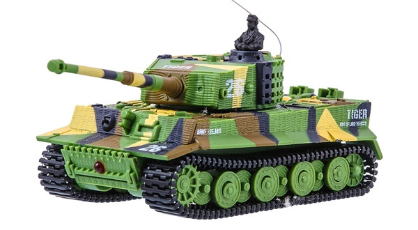 Танк микро на радиоуправлении 1:72 Tiger со звуком
