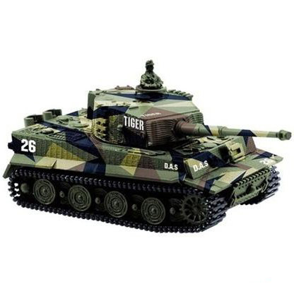 Танк микро на радиоуправлении 1:72 Tiger со звуком