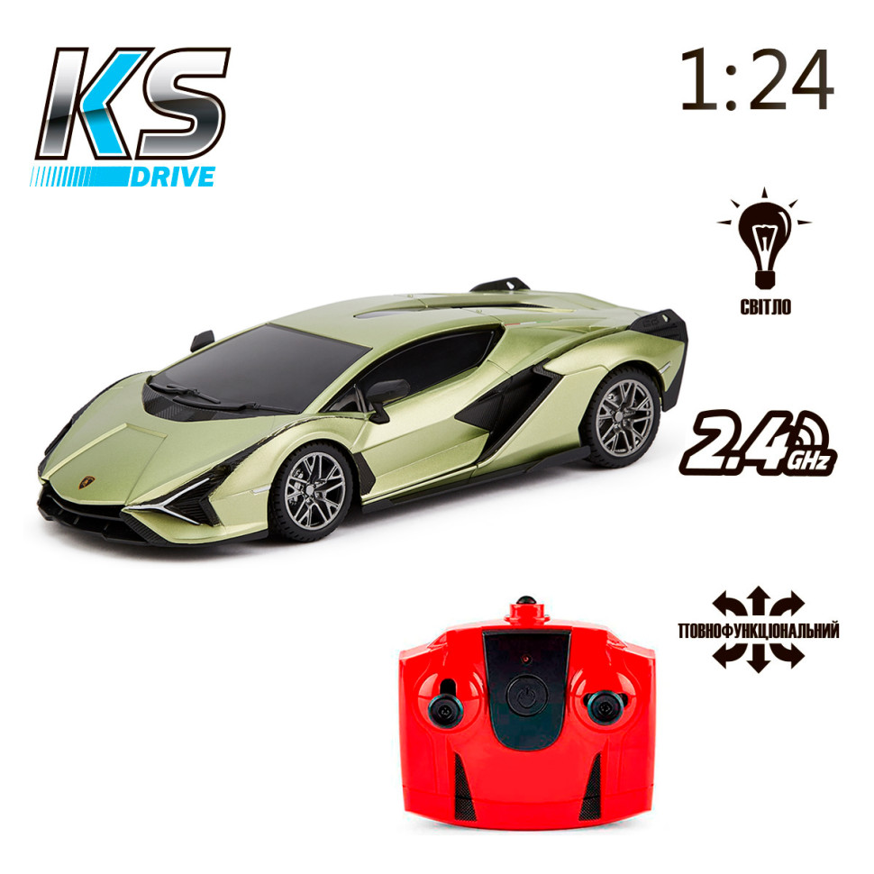 Автомобиль на радиоуправлении LAMBORGHINI SIAN KS DRIVE 124GLSG масштаб 1:24, 2.4Ghz