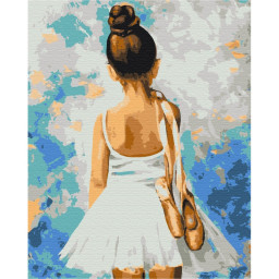 Картина по номерам "Мадемуазель с пуантами" Brushme BS28358, 40х50 см