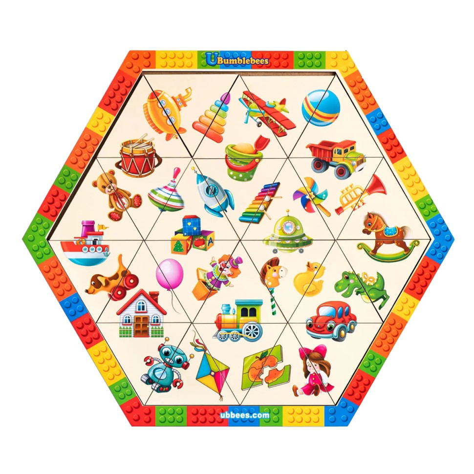 Деревянный пазл-вкладыш 