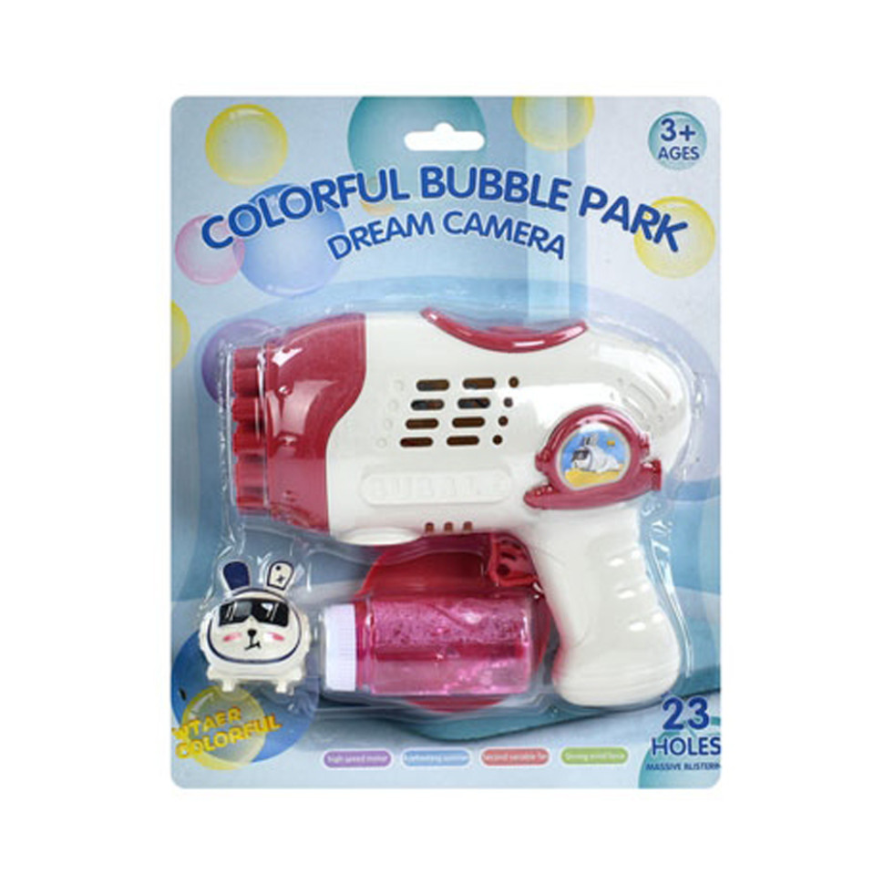 Мыльные пузыри Бластер Bambi 10163M(Red) 17 см, запаска 7,5 см