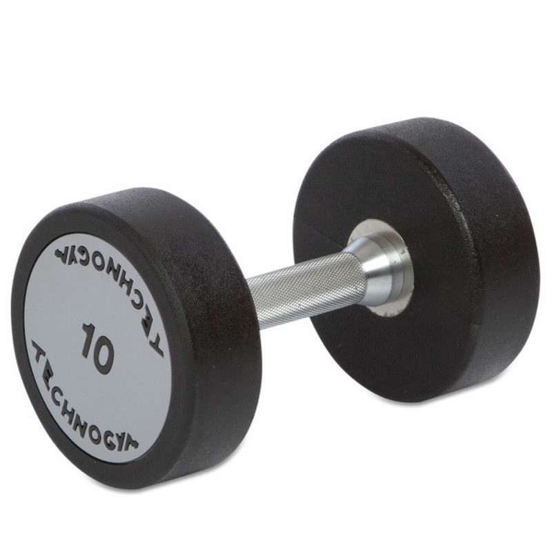 Гантель професійна цілісна TG Technogym 128650FS 10 кг