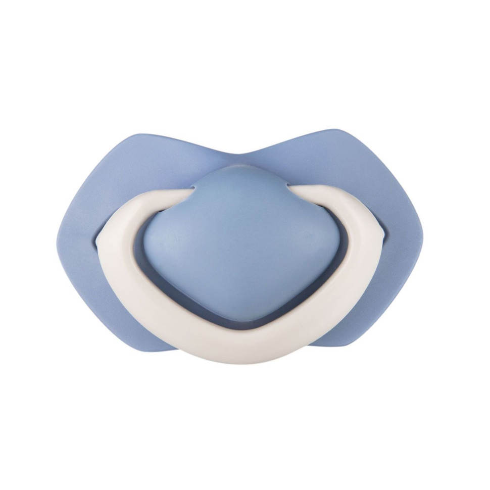 Пустушка силіконова симетрична Pure Color Canpol babies 22/646_blu 18+ місяців
