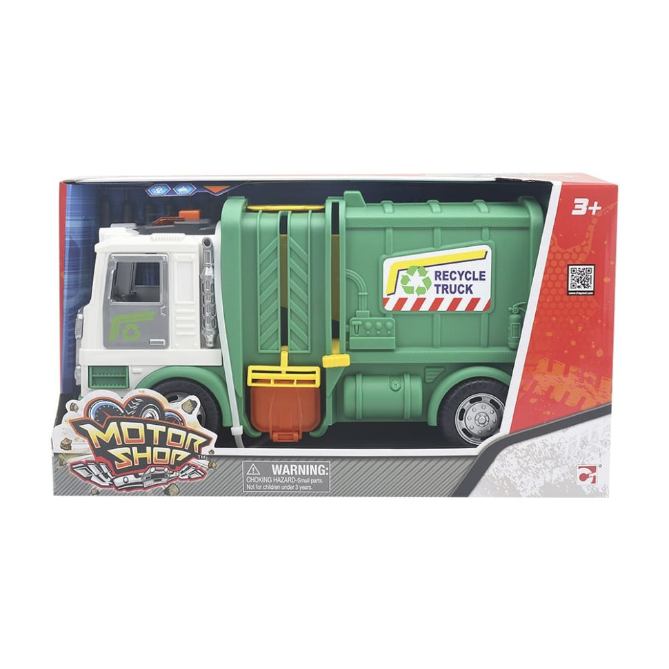 Игровой набор Мусоровоз Motor Shop 548096 со светом и звуком