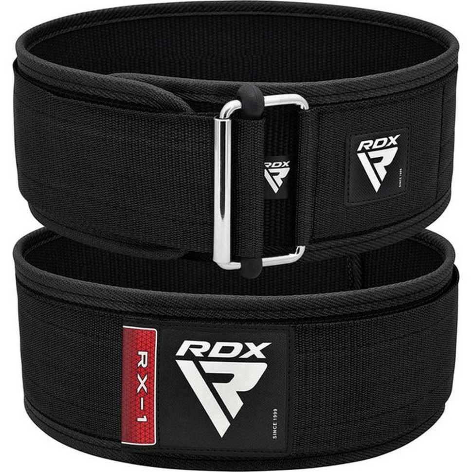 Пояс для тяжелой атлетики RX1 Weight Lifting Belt RDX Inc Limited WBS-RX1B-S, Black, S