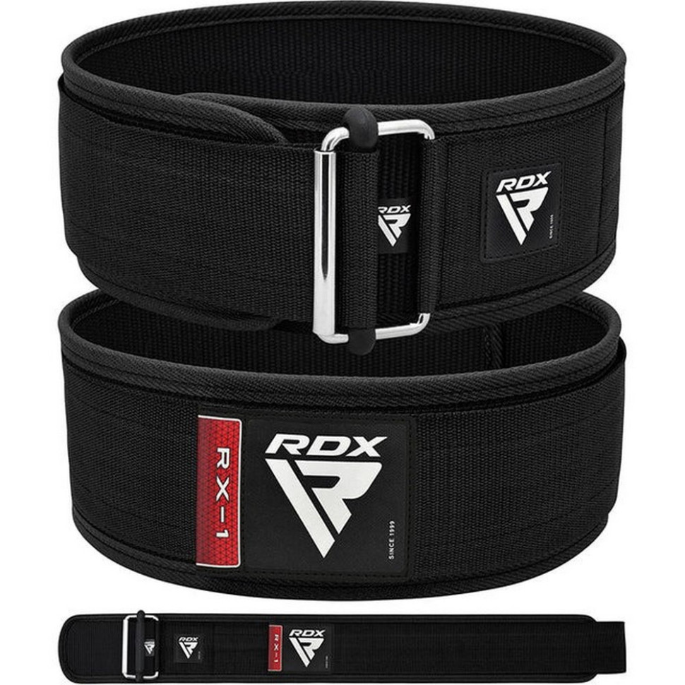 Пояс для тяжелой атлетики RX1 Weight Lifting Belt RDX Inc Limited WBS-RX1B-S, Black, S
