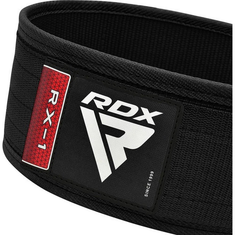 Пояс для тяжелой атлетики RX1 Weight Lifting Belt RDX Inc Limited WBS-RX1B-S, Black, S