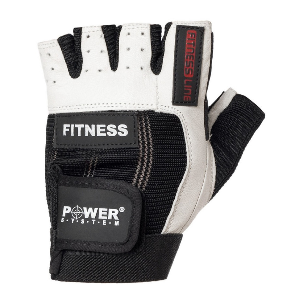 Рукавички для фітнесу Fitness Power System PS-2300_XS_Black-White, XS 17 см