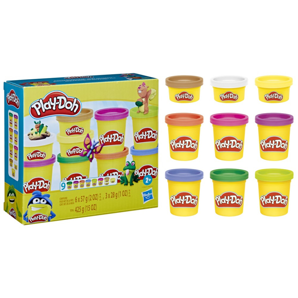 Набор для творчества с пластилином из 9 баночек Play-Doh F7966
