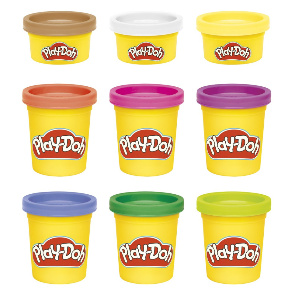 Набор для творчества с пластилином из 9 баночек Play-Doh F7966