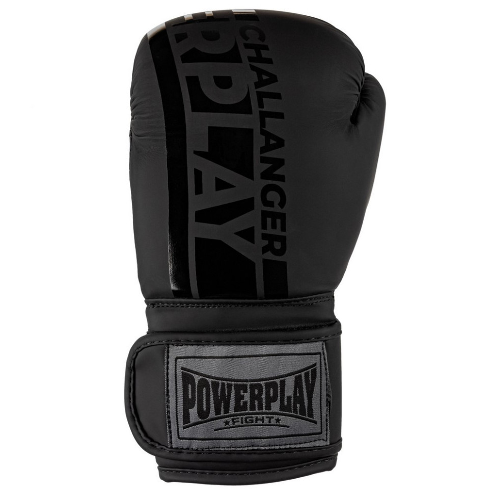 Боксерские перчатки 3086 Matt Challenger PowerPlay PP_3086_12oz_Black, размер 12 унций