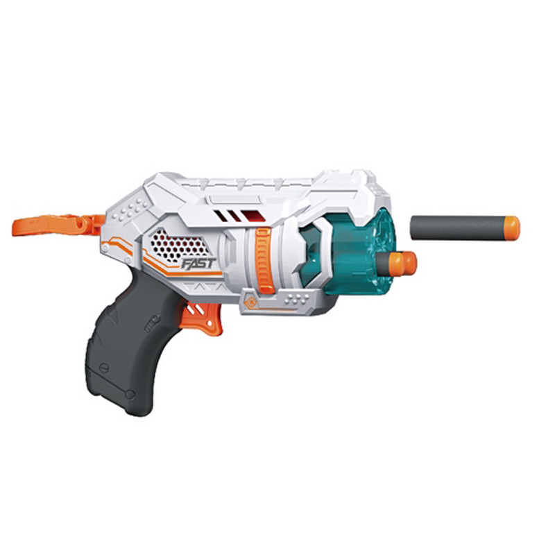 Игрушечный пистолет механический Blaster BH701 барабанного типа