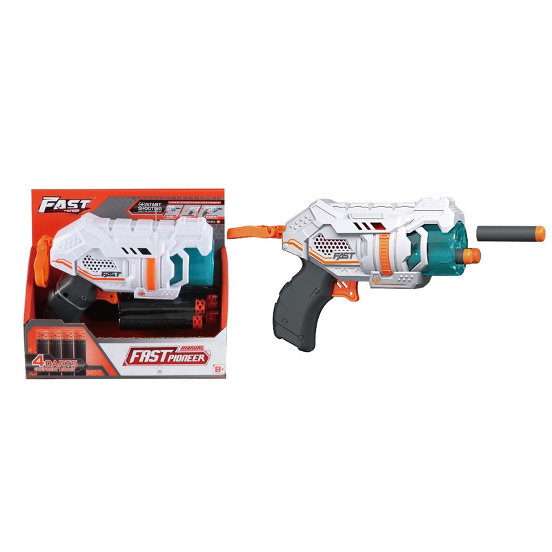 Игрушечный пистолет механический Blaster BH701 барабанного типа