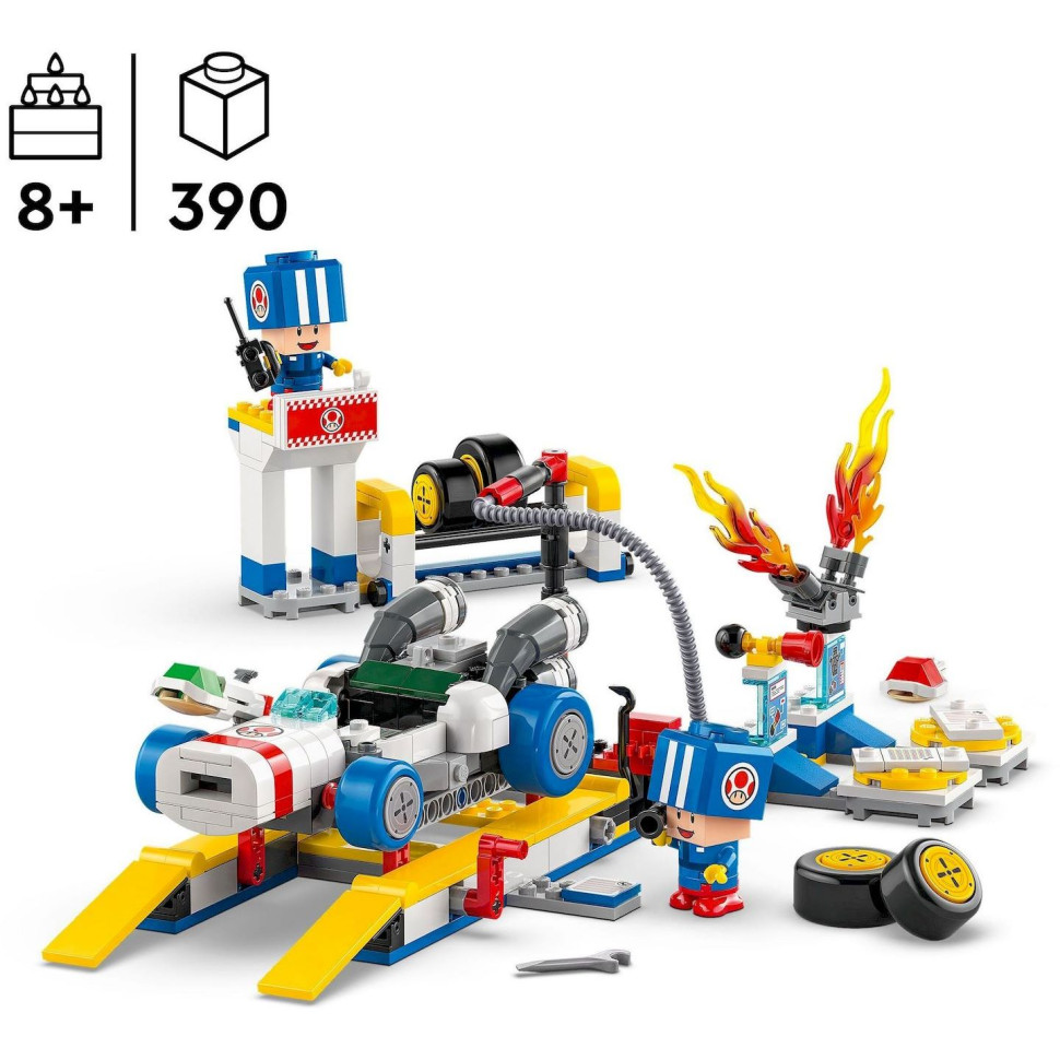 Конструктор LEGO Super Mario Mario Kart – Toad's Garage 72035, 390 деталей