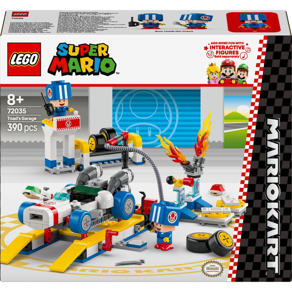 Конструктор LEGO Super Mario Mario Kart – Toad's Garage 72035, 390 деталей