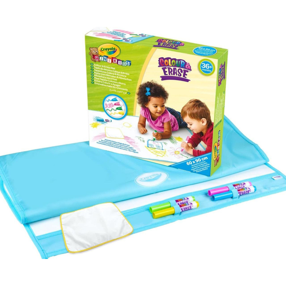 Багаторазовий килимок для малювання Mini Kids Crayola 81-8132, 4 фломастери