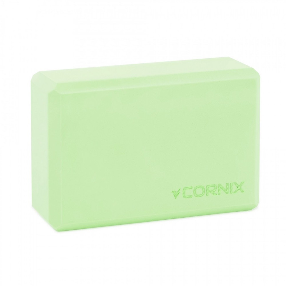 Блок для йоги Cornix XR-0103 Green 22.8 x 15.2 x 7.6 см
