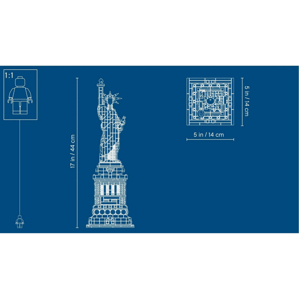 Конструктор LEGO Architecture Статуя Свободи 21042