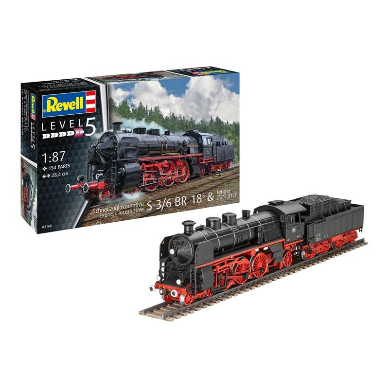 Збірна модель-копія Експрес локомотив S3/6 BR18(5) Revell RVL-02168 рівень 5 масштаб 1:87