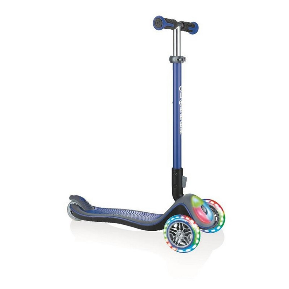 Дитячий триколісний самокат ELITE GLOBBER 449-100-3 синій, колеса і панель з підсвічуванням