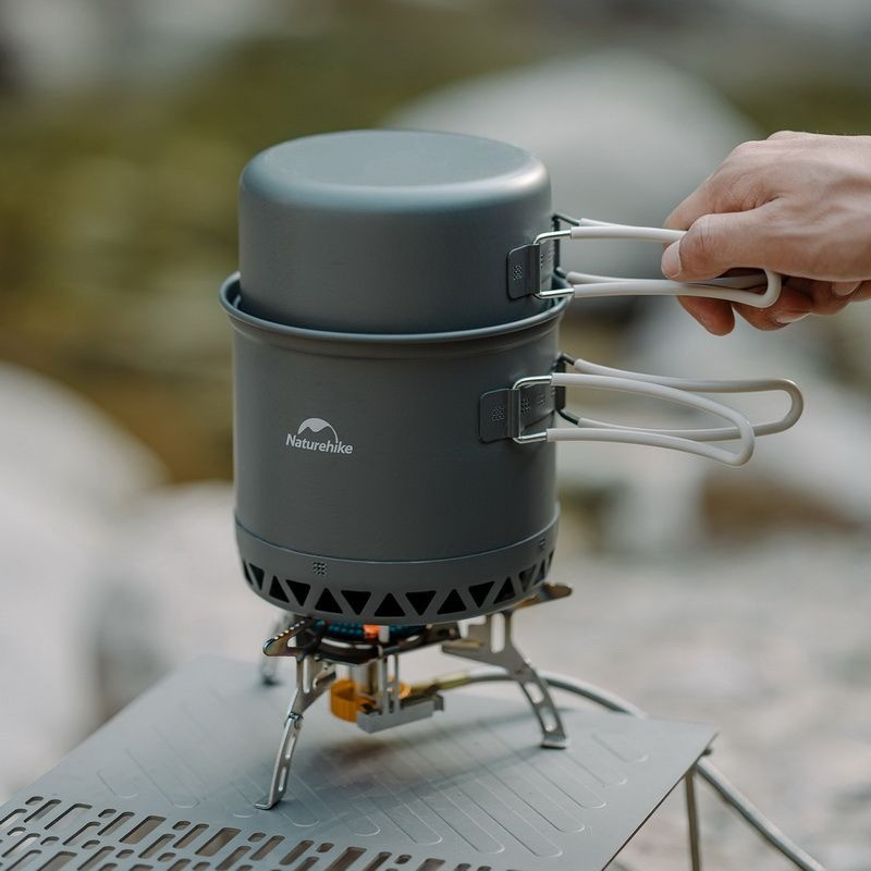Набір посуду для кемпінгу Naturehike CNK2300CJ0002 6976023929571 алюміній 2 од 1,8 л