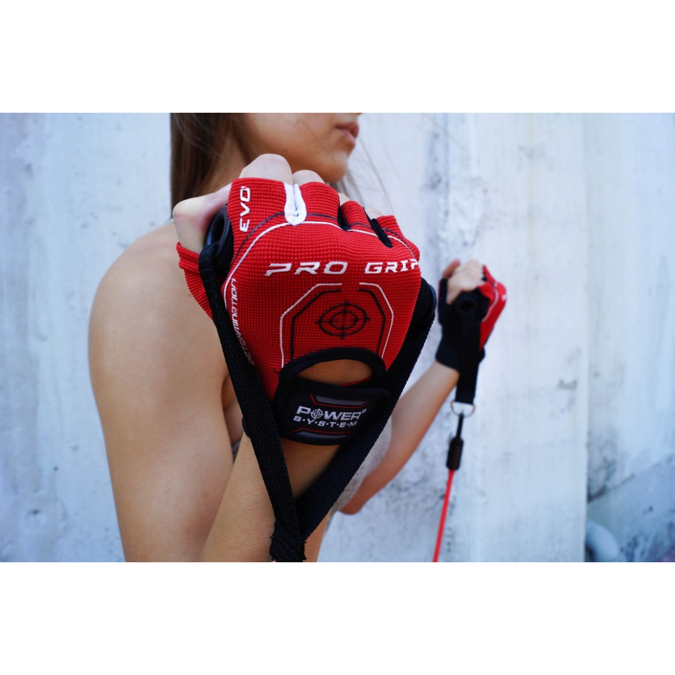 Рукавички для фітнесу Pro Grip Power System PS-2250_XS_Red, XS