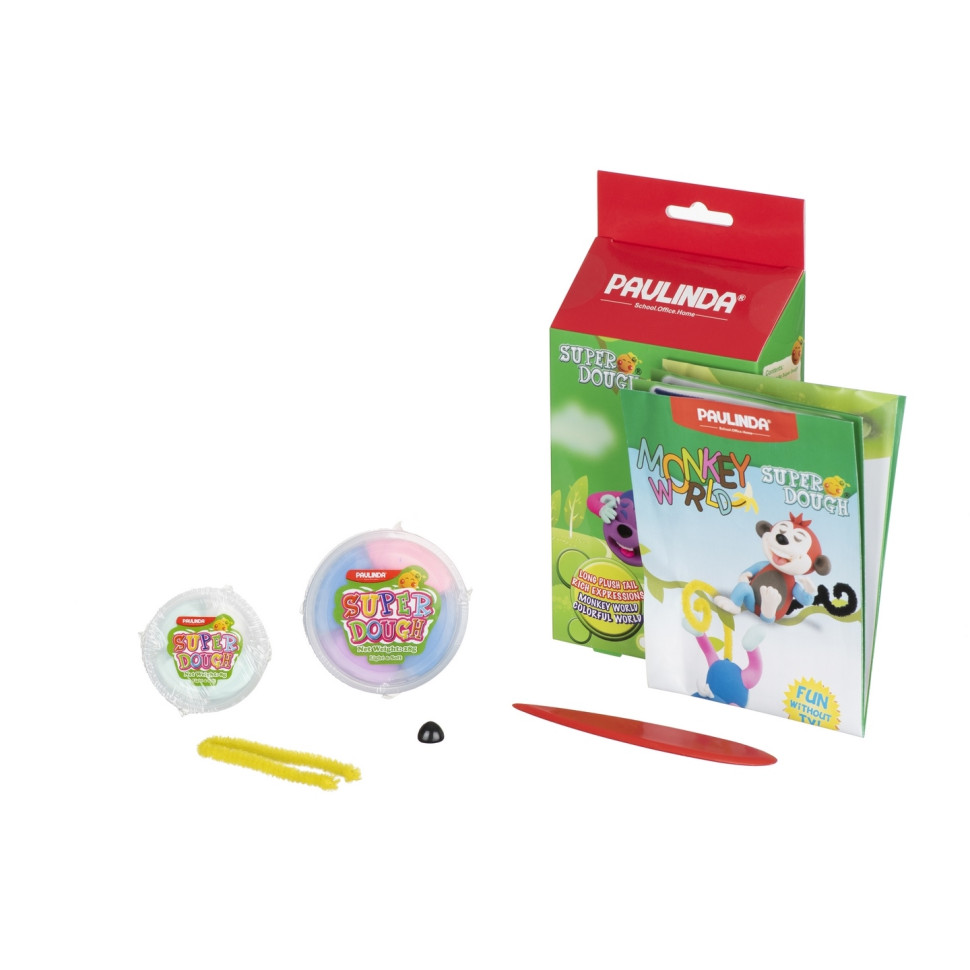 Маса для ліплення Paulinda Super Dough Monkey World мавпа PL-081537-2