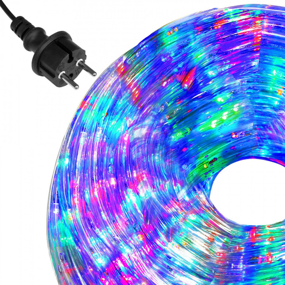 Гирлянда дюралайт уличная Rope Lights Springos CL1202, 10 м 240 LED, Mix