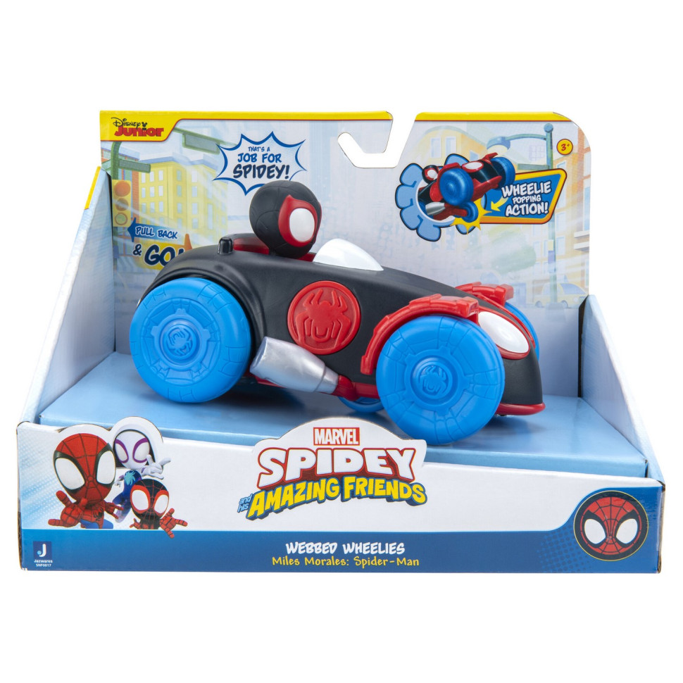 Машинка инерционная Spidey Pull Back Vehicle Spinn Майлз Моралес SNF0017
