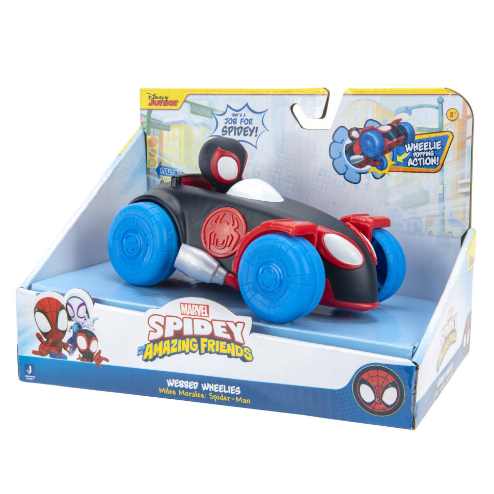 Машинка инерционная Spidey Pull Back Vehicle Spinn Майлз Моралес SNF0017