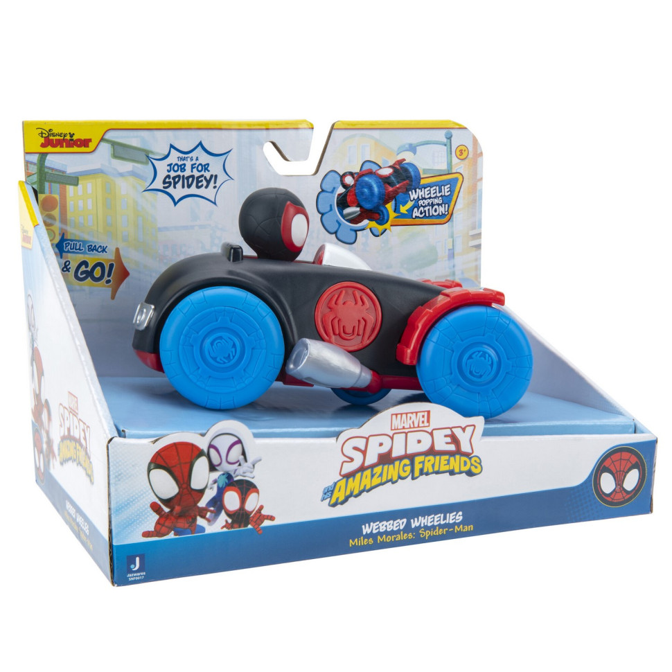 Машинка инерционная Spidey Pull Back Vehicle Spinn Майлз Моралес SNF0017