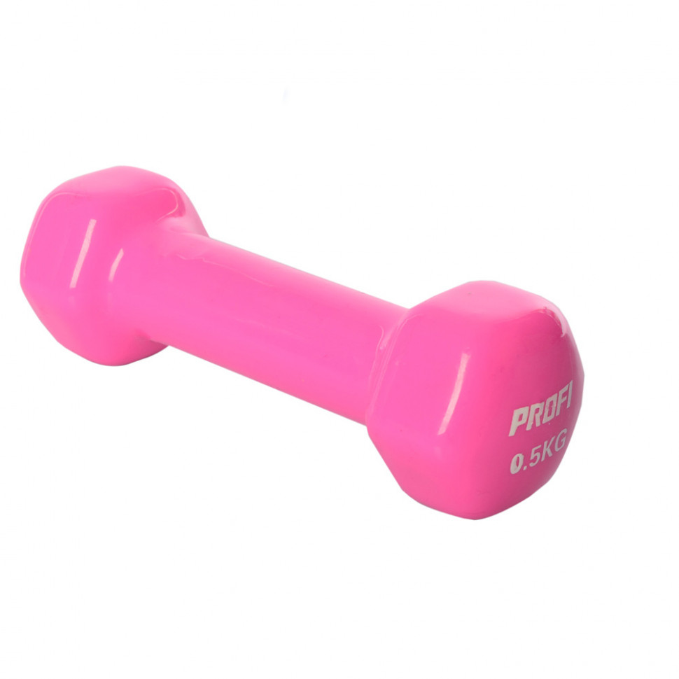 Гантель Profi M 0288 с виниловым покрытием, 0,5кг