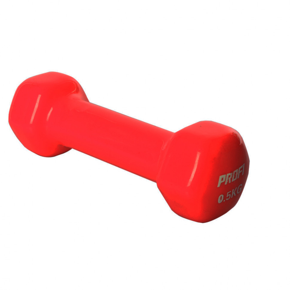 Гантель Profi M 0288 с виниловым покрытием, 0,5кг