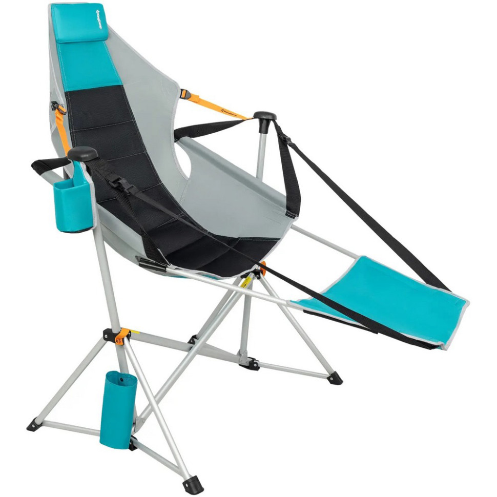 Кресло-гамак Orchid KingCamp KC2427_CYAN/GREY/BLACK, до 120 кг